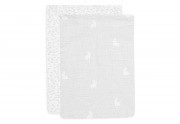 mosdókesztyű muslin  - Spot Storm Grey